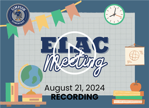 ELAC Meeting August 2024